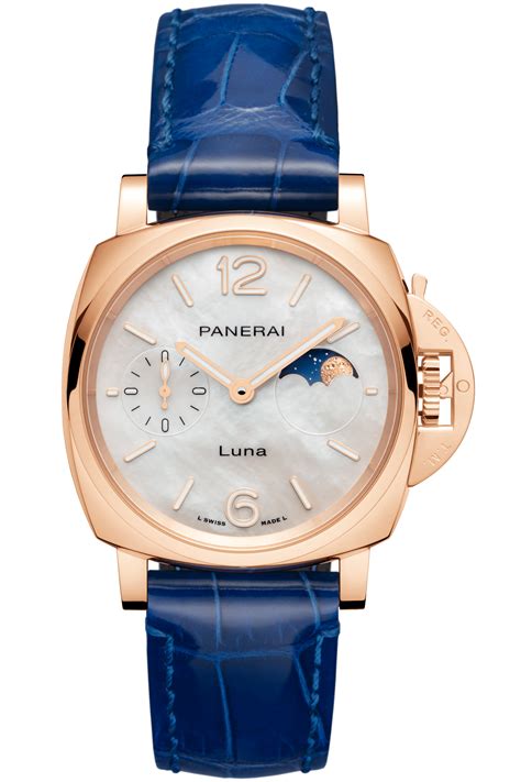 gold panerai|panerai luminor due luna goldtech.